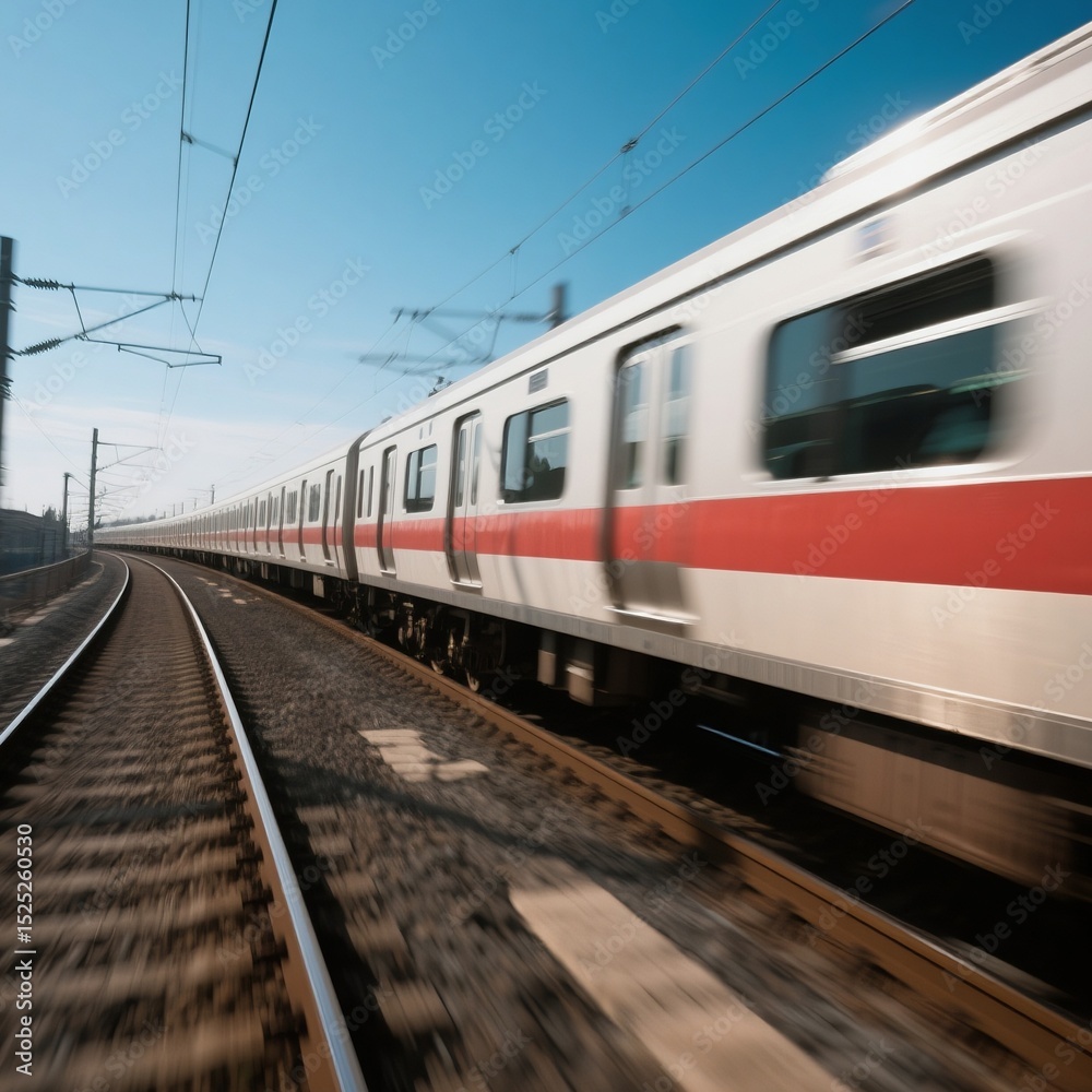 Obraz premium train on the railway