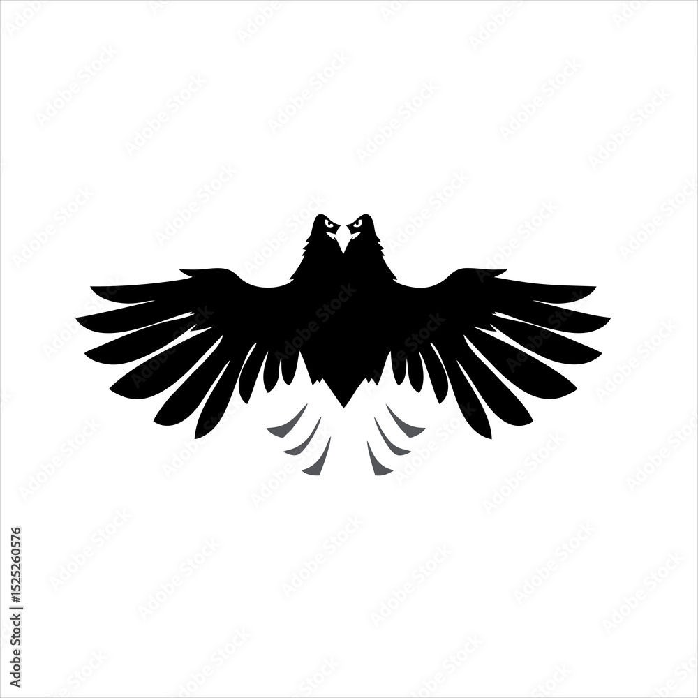 Obraz premium Eagle Logo Silhouette, Vector Illustration