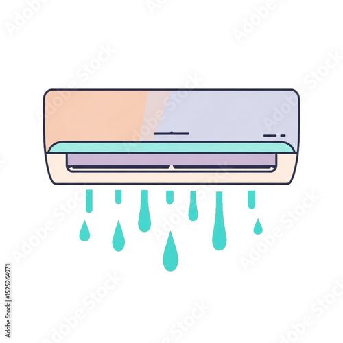 AC unit dripping water.