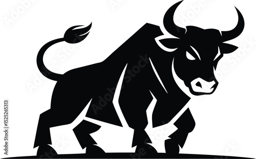 Powerful Bull Symbol stock market