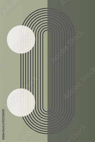 Bohemian Geometric Abstract Wall Art
