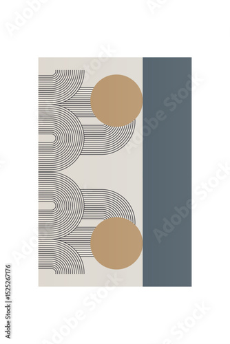 Bohemian Geometric Abstract Wall Art