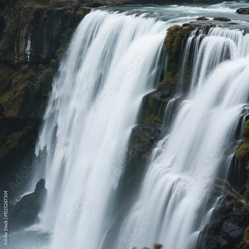 waterfall in the mountains