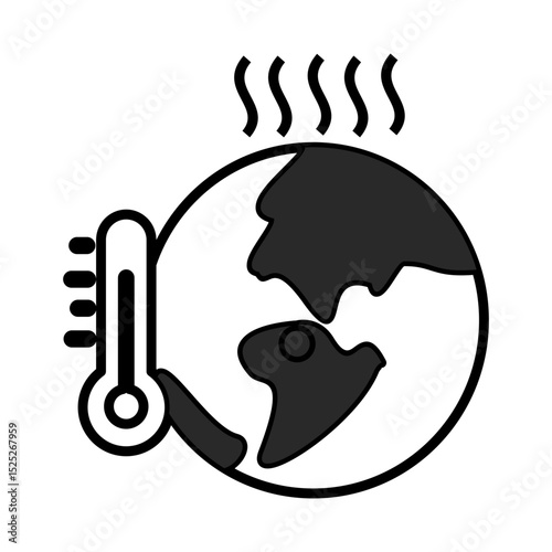 global warming icon vector illustration concept