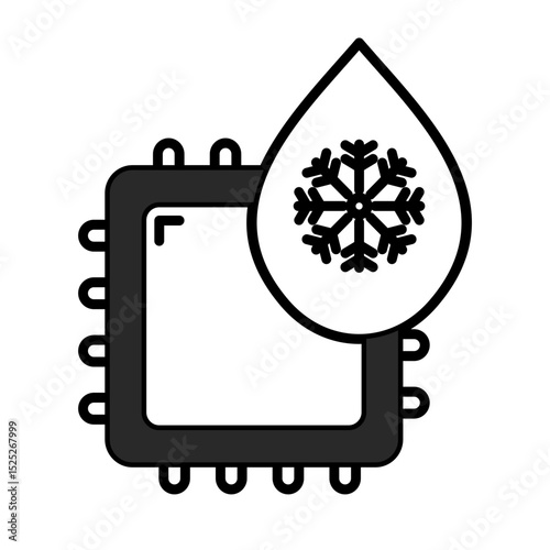 cpu icon vector illustration concept