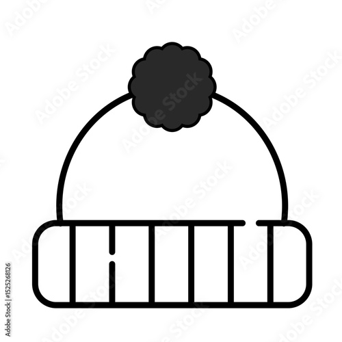 winter hat icon vector illustration concept