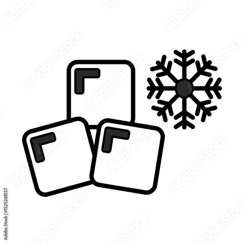 ice box icon vector illustration concept
