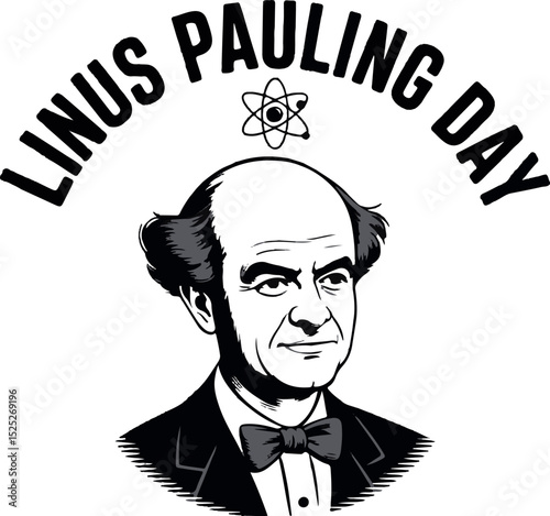 Linus Pauling Day T-shirt design