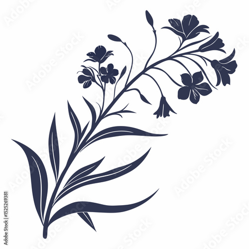 black and white wallflower