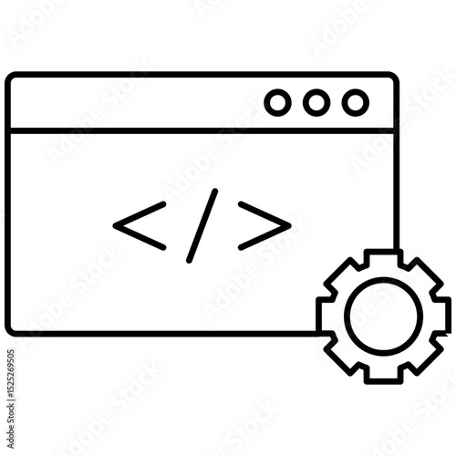 Web Development or Website Coding Icon