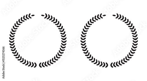 Vintage Laurel Wreath Badge with Banner. Vector illustration eps 10
