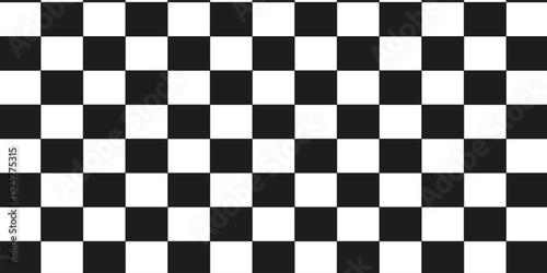 Black and white checkered pattern, Checkerboard seamless pattern
