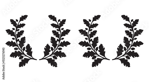  wreath icon - symbol of victory and achievement. vector eps 10