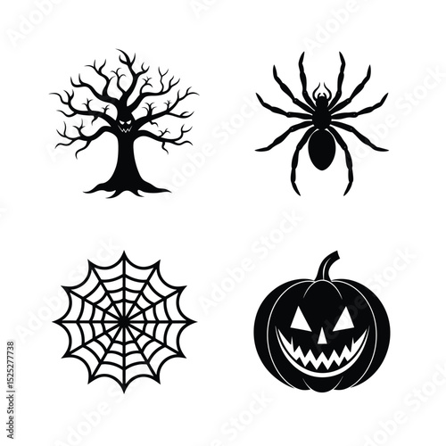 Halloween element vector art bundle