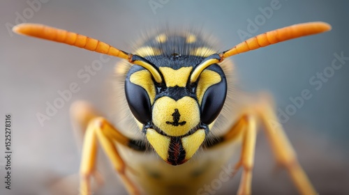 Intimidating Wasp Stare in Macro View