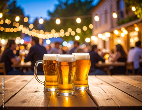 ビアガーデン夏宴会飲み会友達パーティ夏ビール乾杯