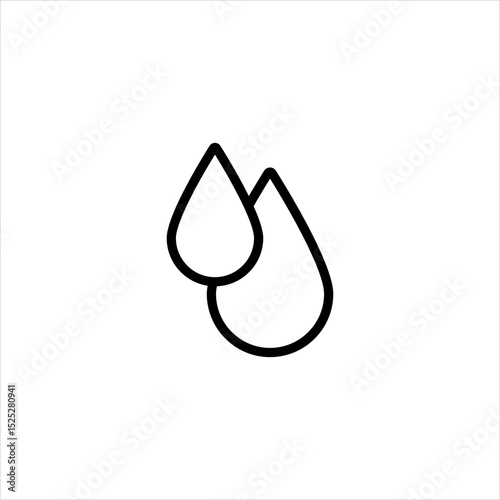 Water Drop Icon. Liquid drop icon. Water drop outline icon. linear style sign for mobile concept and web design. Drop of water simple line vector icon. Symbol, logo illustration.