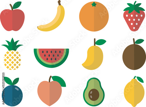 set of fruits