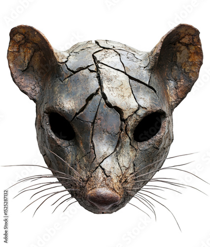 Cracked Stone Rat Mask