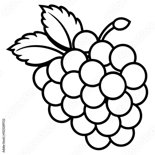 Polygonal Grapes Vector Art