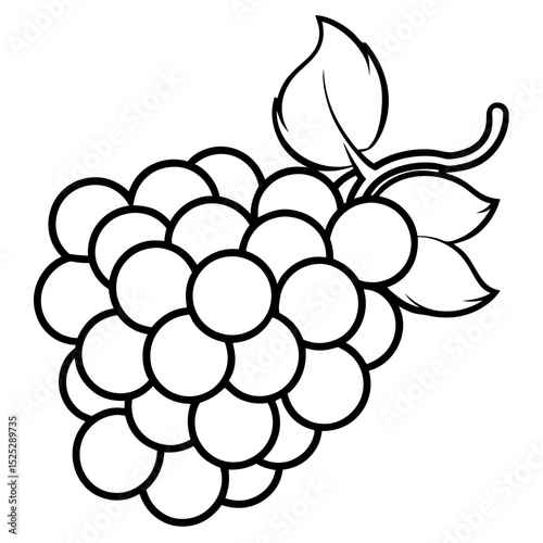 Polygonal Grapes Vector Art