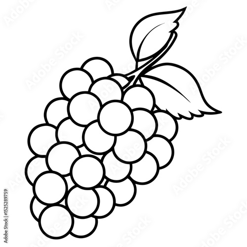 Polygonal Grapes Vector Art
