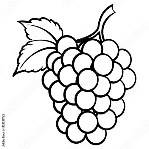 Polygonal Grapes Vector Art