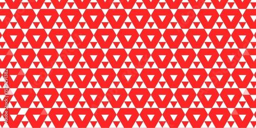 Bold Red and White Geometric Triangle Pattern Seamless Background. Perfect for backgrounds, packaging, digital prints, and branding elements that need a punch of bold energy. Ideal for tech-forward