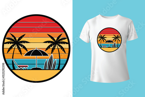 Summer In Travel T Shirt Design