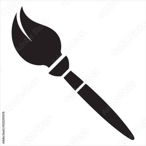 vector illustration of a paintbrush