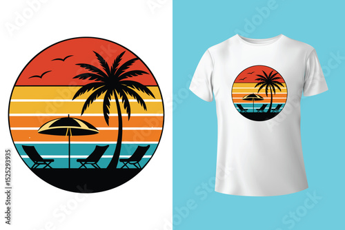 Summer In Travel T Shirt Design