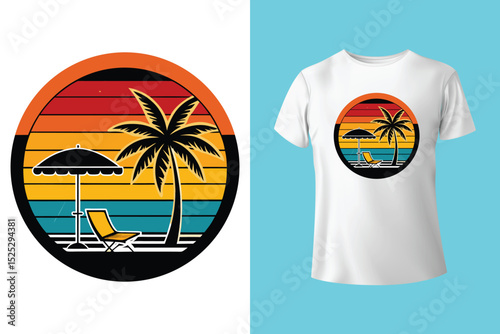 Summer In Travel T Shirt Design
