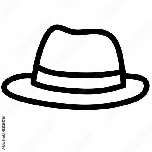 black hat isolated on white