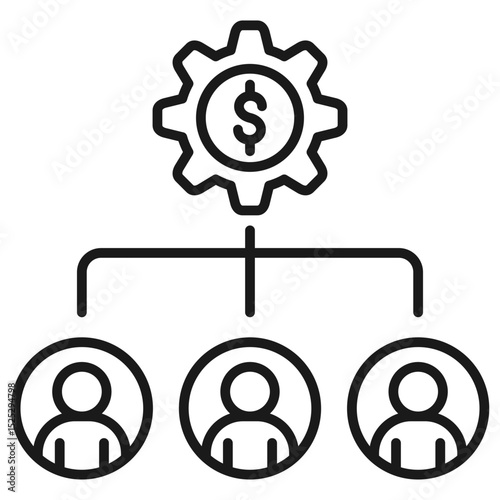 Allocation Outline Icon
