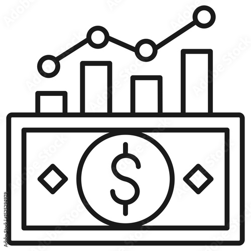 Dividend Outline Icon