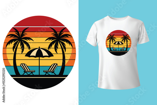 Summer In Travel T Shirt Design