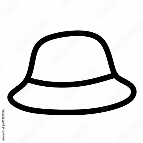 black hat isolated on white