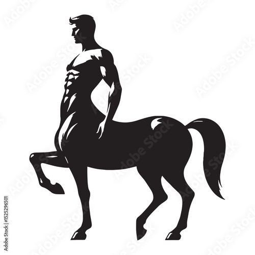 Shadowy Centaur horse-human shape vector - centaur silhouette - centaur vector - silhouette of centaur - forest dweller graphic
