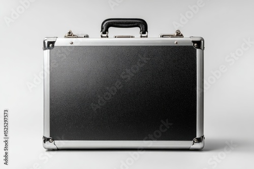 silver metal briefcase
