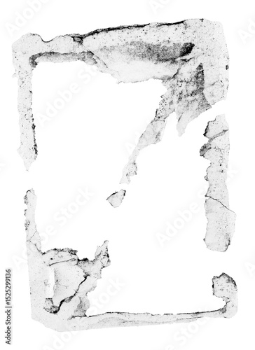 Mark from torn-off notice or paper PNG