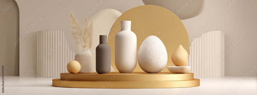 Fototapeta premium golden candle holder