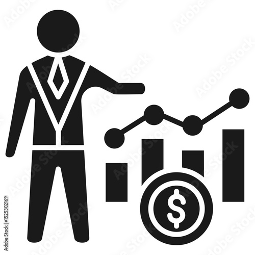 Broker Glyph Icon