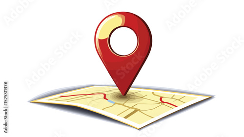 Map Marker Pointers Vector Illustration for Location Services and Navigation Apps