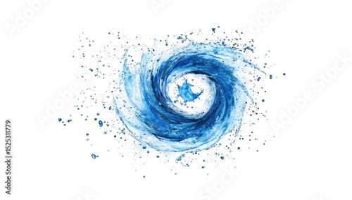 Blue water vortex