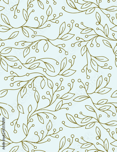 Vintage seamless floral pattern. Liberty style background of small golden orange flowers. Small flowers scattered over a white background. Stock vector for printing on surfaces. Realistic flowers.
