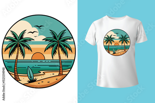 Beach modern abstract art. Summer vibes artwork. The best is yet to come. Sunshine on my mind. Sunshine paradise graphic print design. 