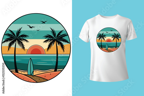 Beach modern abstract art. Summer vibes artwork. The best is yet to come. Sunshine on my mind. Sunshine paradise graphic print design. 
