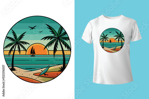 Beach modern abstract art. Summer vibes artwork. The best is yet to come. Sunshine on my mind. Sunshine paradise graphic print design. 