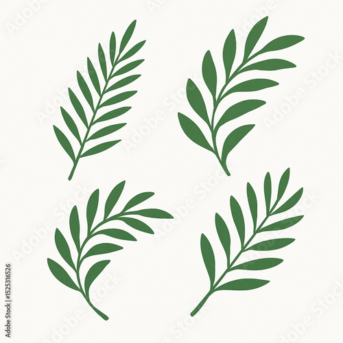 laurel wreath with green leaves