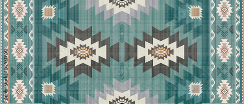 Navajo tribal black vector seamless pattern. Native American ornament. Ethnic South Western decor style. Boho geometric ornament. seamless pattern. blanket, rug. Woven carpet illustration